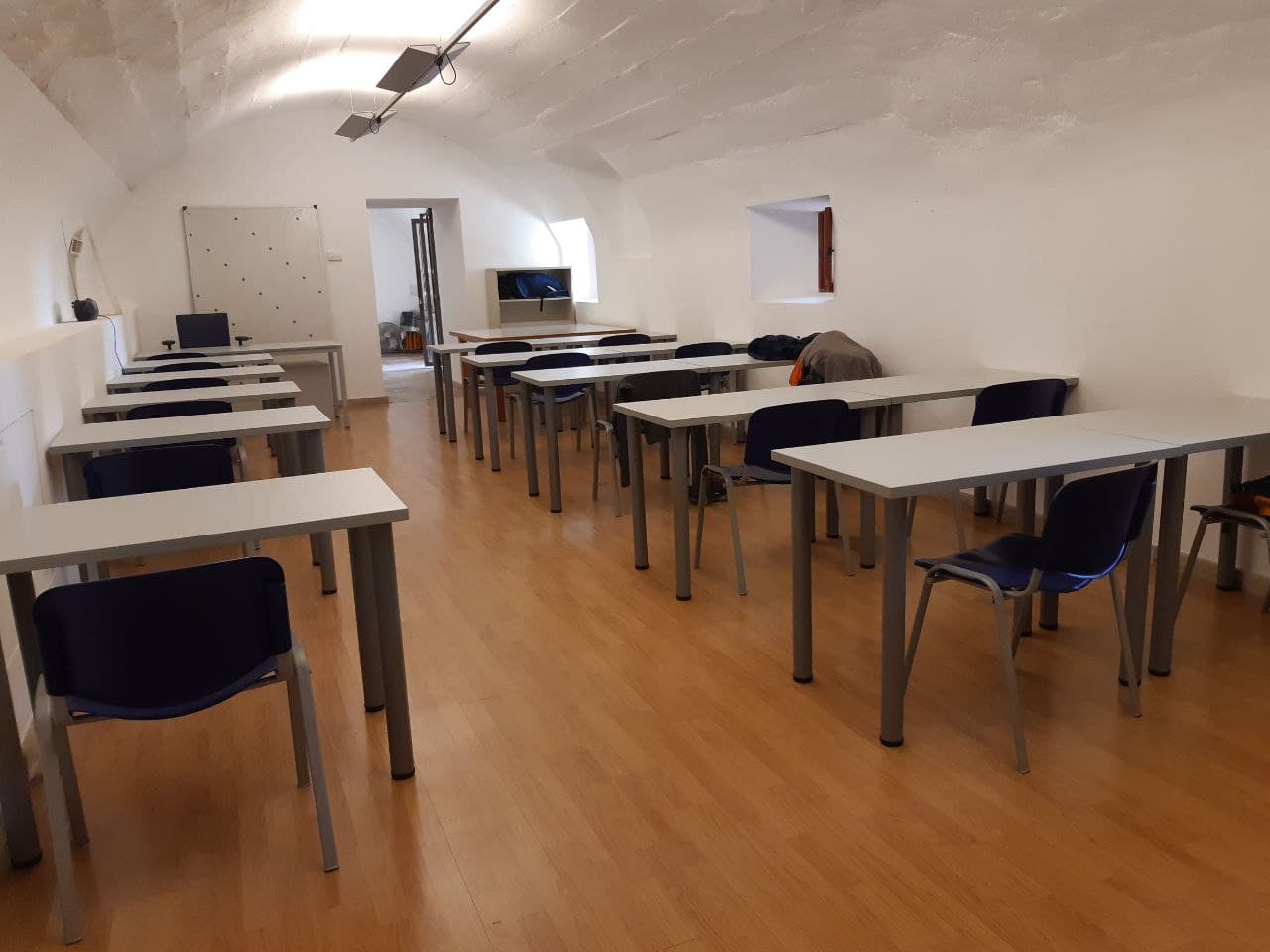 Sala de formación en la Finca pública de Raixa 