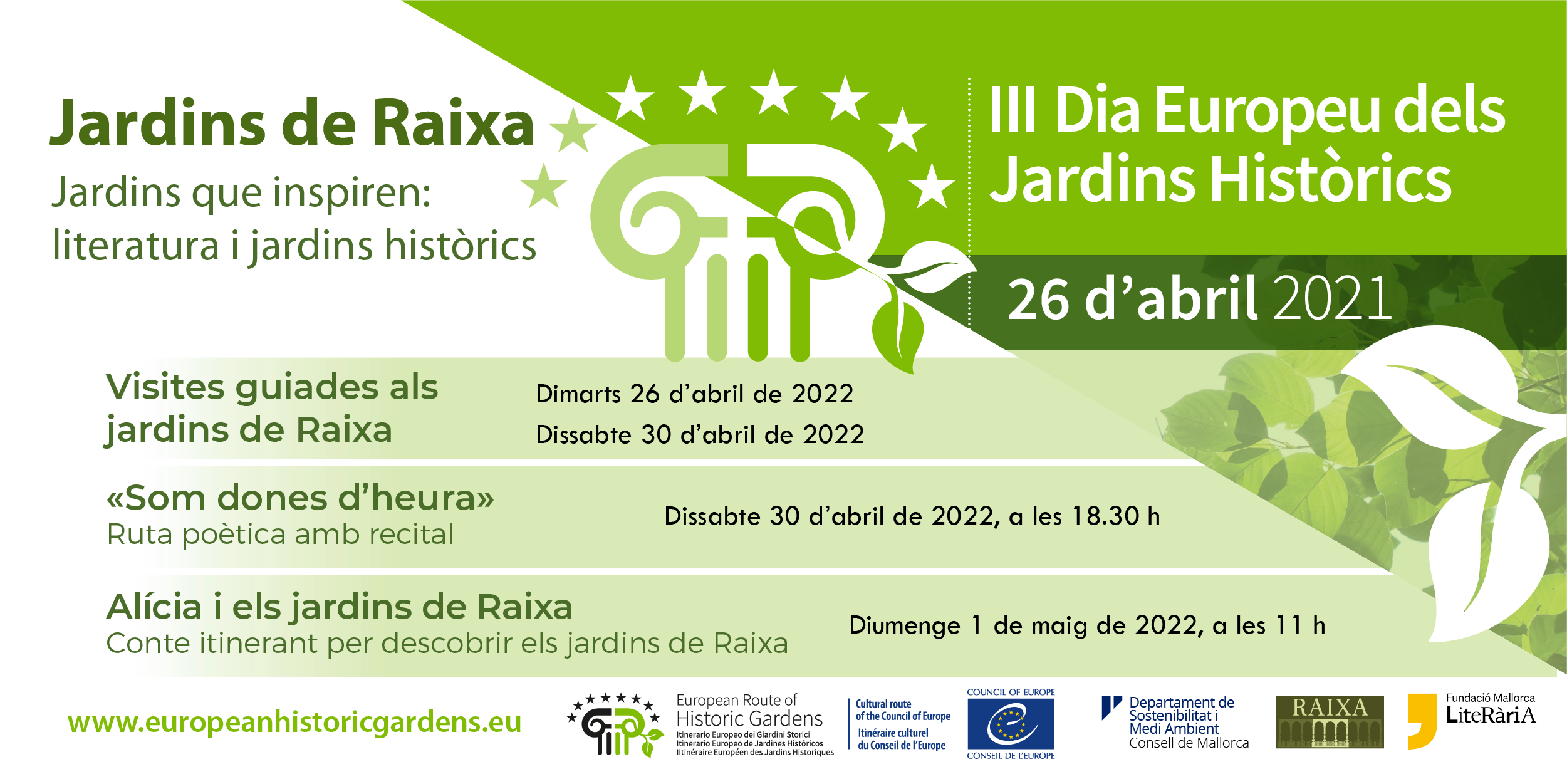 Programa d'activitats Jardins Literaris 